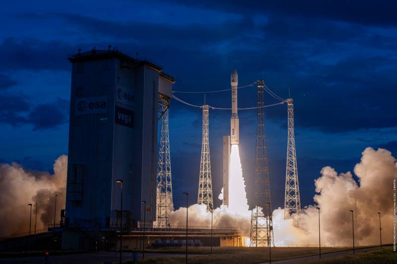 Vega Rocket Successfully Launches a Dozen Small Satellites